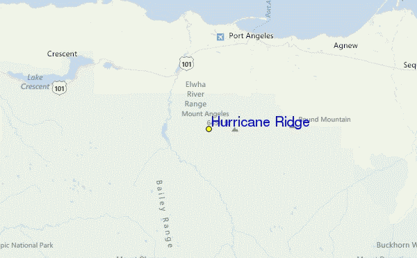 Hurricane Ridge Location Map