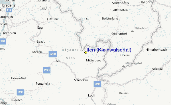 Ifen (Kleinwalsertal) Location Map