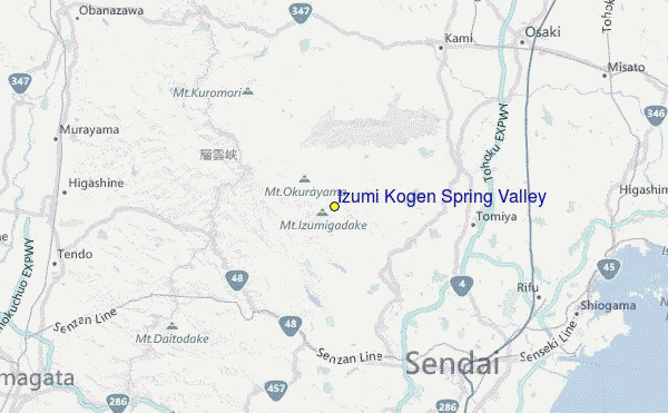 Izumi Kogen Spring Valley Location Map