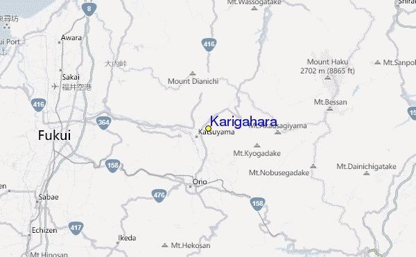Karigahara Location Map
