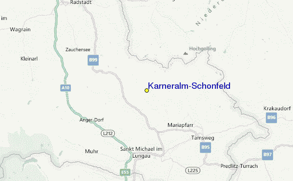Karneralm-Schönfeld Location Map