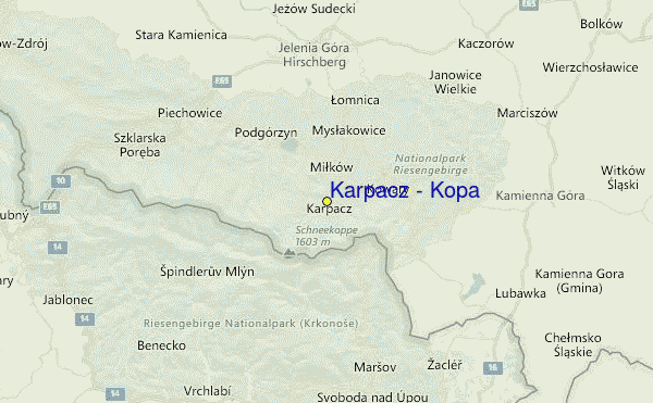 Karpacz - Kopa Location Map