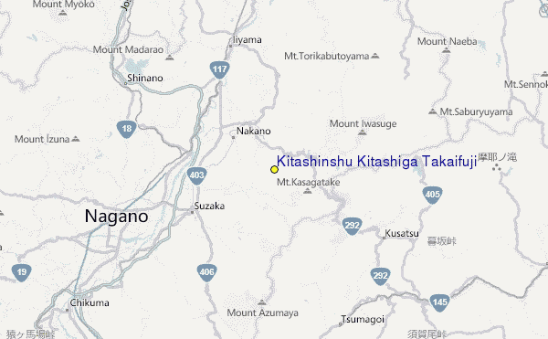 Kitashinshu Kitashiga Takaifuji Location Map