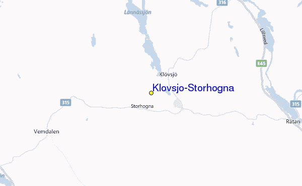 Klövsjö-Storhogna Location Map