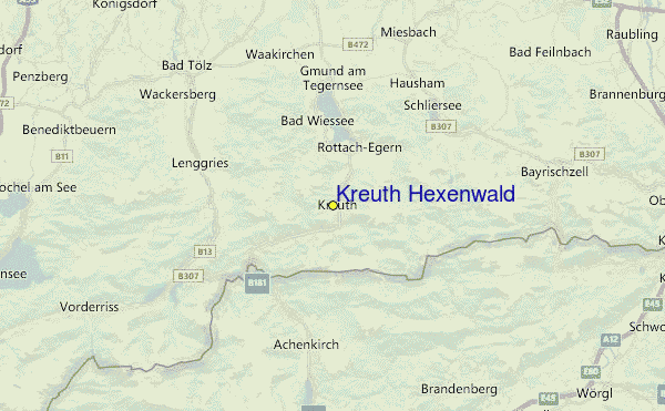 Kreuth Hexenwald Location Map