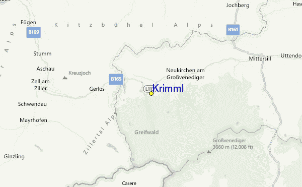 Krimml Location Map