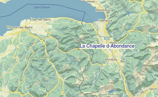 La Chapelle d'Abondance Location Map