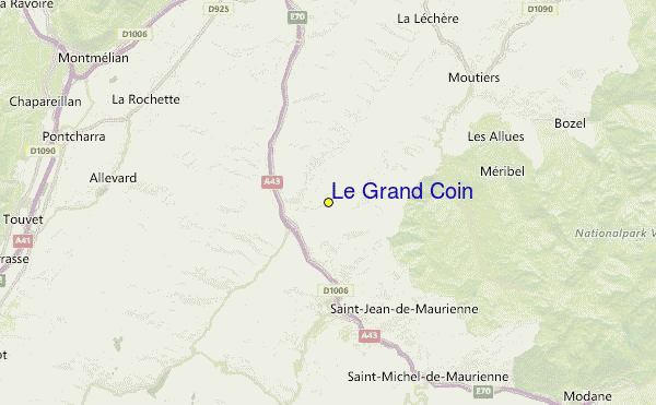 Le Grand Coin Location Map