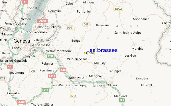 Les Brasses Location Map