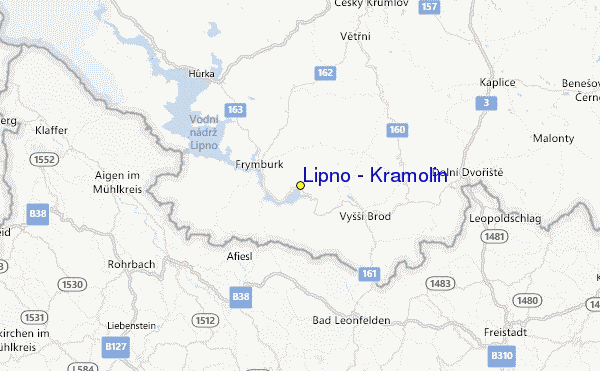 Lipno - Kramolín Location Map