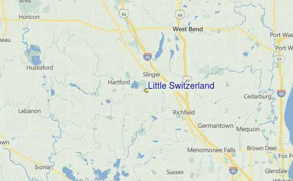 Little Switzerland Location Map