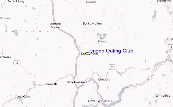 Lyndon Outing Club Location Map