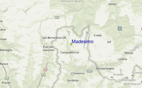 Madesimo Location Map