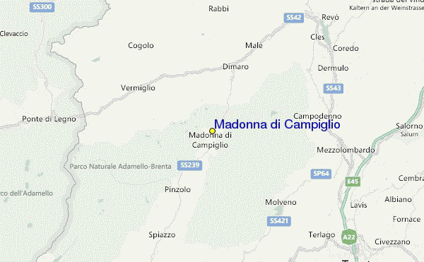 Madonna di Campiglio Location Map