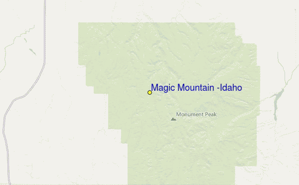 Magic Mountain (Idaho) Location Map