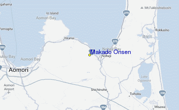 Makado Onsen Location Map