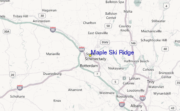 Maple Ski Ridge Location Map