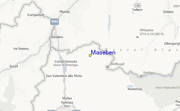 Maseben Location Map