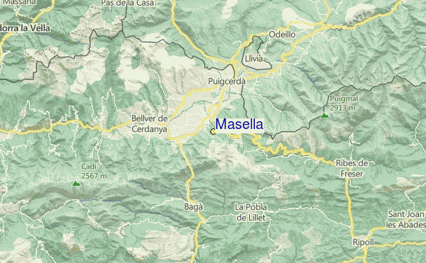 Masella Location Map