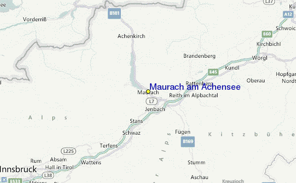 Maurach am Achensee Location Map