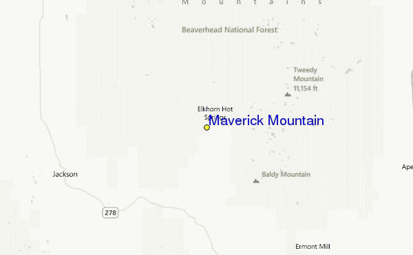 Maverick Mountain Location Map
