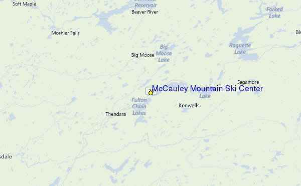 McCauley Mountain Ski Center Location Map