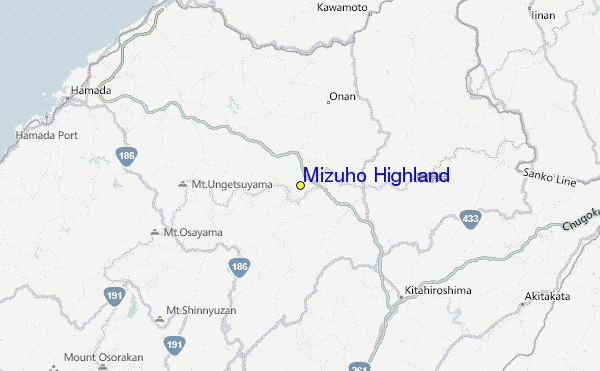 Mizuho Highland Location Map