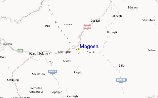 Mogoşa Location Map