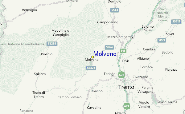 Molveno Location Map