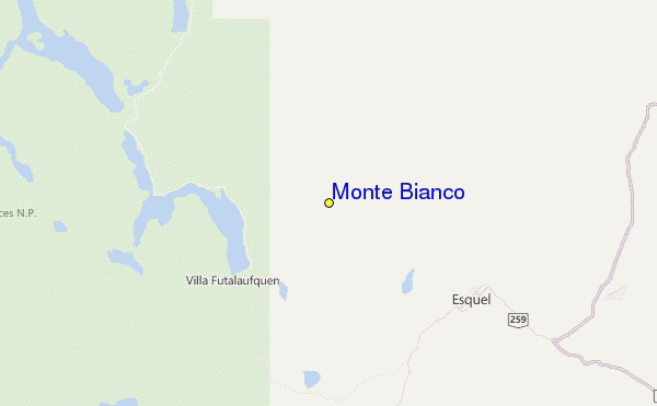 Monte Bianco Location Map