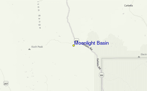 Moonlight Basin Location Map