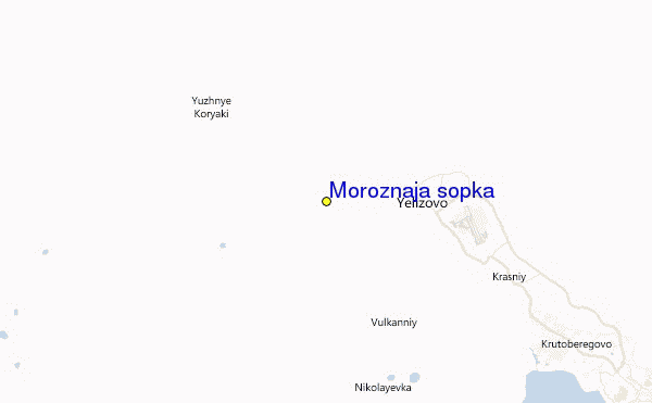 Moroznaja sopka Location Map