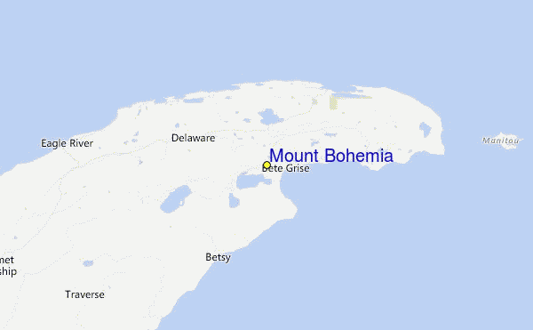 Mount Bohemia Location Map