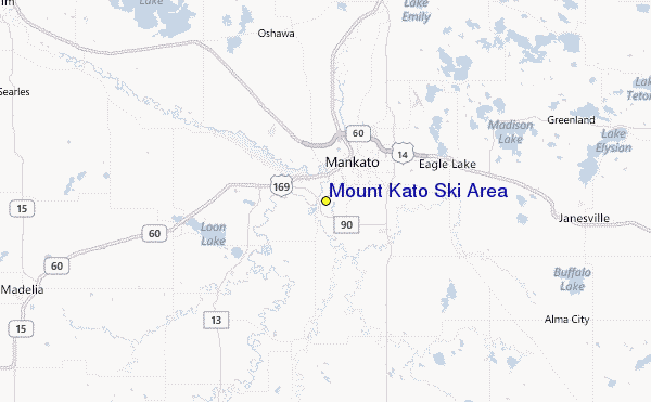 Mount Kato Ski Area Location Map