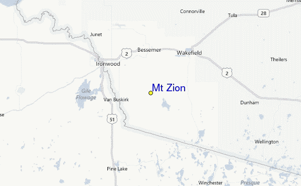 Mt Zion Location Map