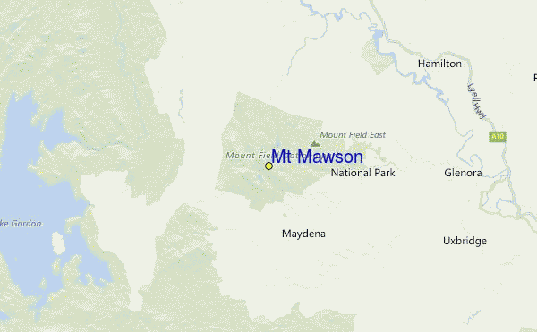 Mount Mawson Location Map