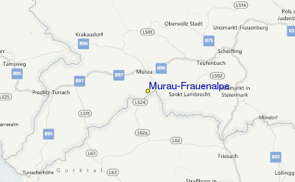 Murau/Frauenalpe Location Map