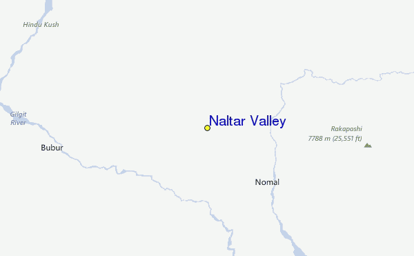 Naltar Valley Location Map