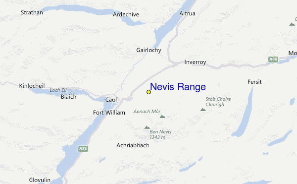 Nevis Range Location Map