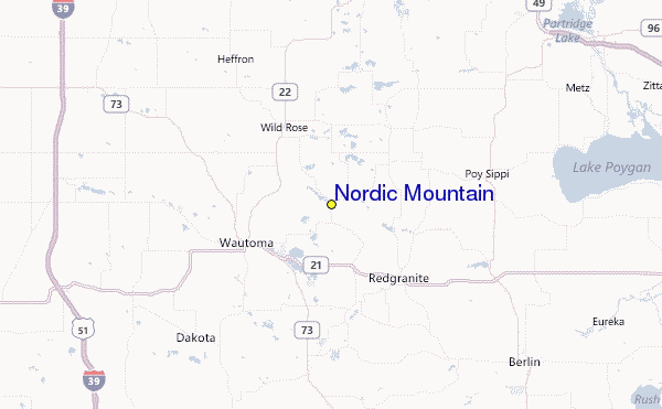 Nordic Mountain Location Map