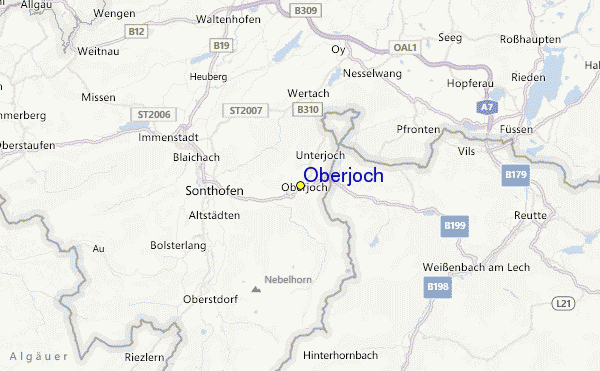 Oberjoch Location Map