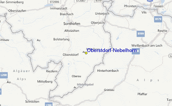 Oberstdorf-Nebelhorn Location Map