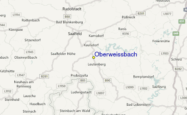 Oberweissbach Location Map