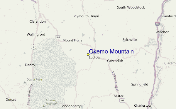 Okemo Mountain Location Map