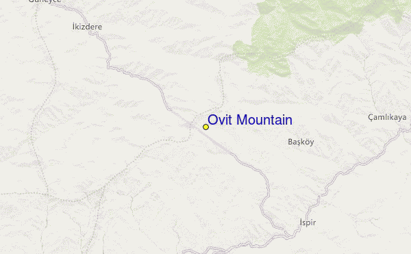 Ovit Mountain Location Map