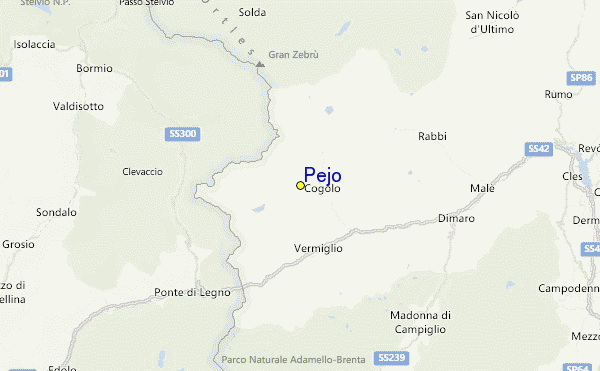 Pejo Location Map