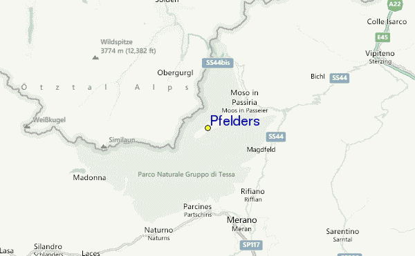 Pfelders Location Map