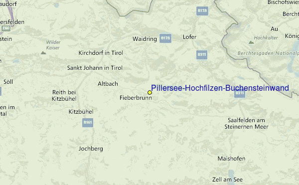 Pillersee-Hochfilzen/Buchensteinwand Location Map
