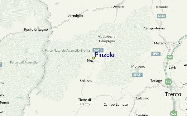 Pinzolo Location Map