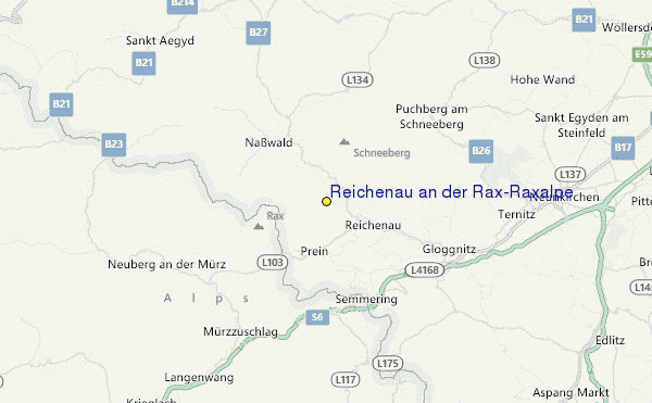 Reichenau an der Rax/Raxalpe Location Map